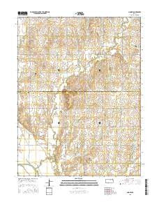Linn SW Kansas Current topographic map, 1:24000 scale, 7.5 X 7.5 Minute, Year 2015