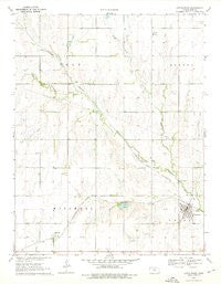 Little River Kansas Historical topographic map, 1:24000 scale, 7.5 X 7.5 Minute, Year 1970
