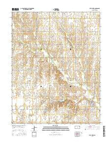 Little River Kansas Current topographic map, 1:24000 scale, 7.5 X 7.5 Minute, Year 2015
