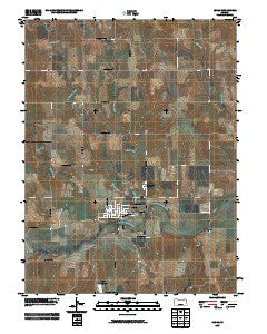 Logan Kansas Historical topographic map, 1:24000 scale, 7.5 X 7.5 Minute, Year 2009