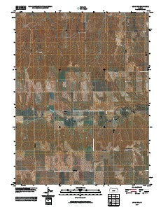 Logan SW Kansas Historical topographic map, 1:24000 scale, 7.5 X 7.5 Minute, Year 2009