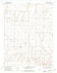 Lone Butte Kansas Historical topographic map, 1:24000 scale, 7.5 X 7.5 Minute, Year 1974