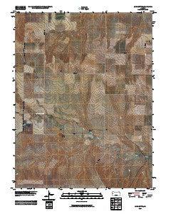 Lone Butte Kansas Historical topographic map, 1:24000 scale, 7.5 X 7.5 Minute, Year 2009