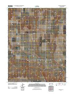 Lone Butte Kansas Historical topographic map, 1:24000 scale, 7.5 X 7.5 Minute, Year 2012
