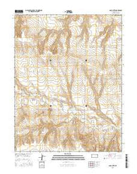 Lone Butte Kansas Current topographic map, 1:24000 scale, 7.5 X 7.5 Minute, Year 2015