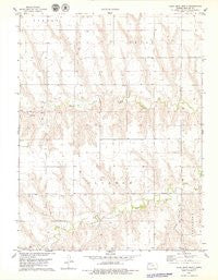 Long Draw North Kansas Historical topographic map, 1:24000 scale, 7.5 X 7.5 Minute, Year 1978