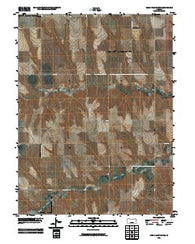 Long Draw North Kansas Historical topographic map, 1:24000 scale, 7.5 X 7.5 Minute, Year 2009