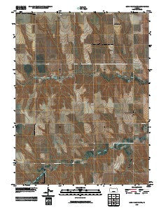 Long Draw North Kansas Historical topographic map, 1:24000 scale, 7.5 X 7.5 Minute, Year 2009