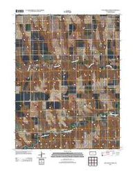 Long Draw North Kansas Historical topographic map, 1:24000 scale, 7.5 X 7.5 Minute, Year 2012