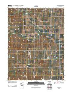 Longford Kansas Historical topographic map, 1:24000 scale, 7.5 X 7.5 Minute, Year 2012