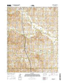 Longford Kansas Current topographic map, 1:24000 scale, 7.5 X 7.5 Minute, Year 2016