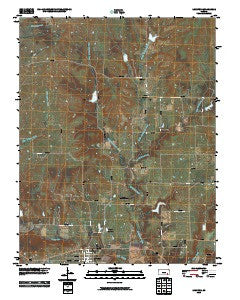 Longton Kansas Historical topographic map, 1:24000 scale, 7.5 X 7.5 Minute, Year 2010