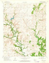 Longton NW Kansas Historical topographic map, 1:24000 scale, 7.5 X 7.5 Minute, Year 1964
