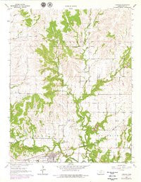 Longton Kansas Historical topographic map, 1:24000 scale, 7.5 X 7.5 Minute, Year 1964