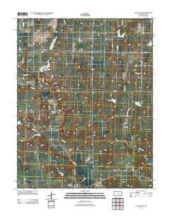 Longton NW Kansas Historical topographic map, 1:24000 scale, 7.5 X 7.5 Minute, Year 2012