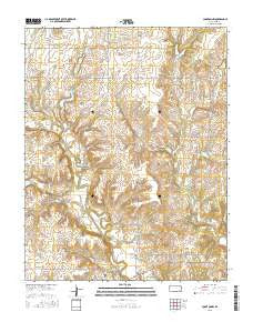 Longton NW Kansas Current topographic map, 1:24000 scale, 7.5 X 7.5 Minute, Year 2015
