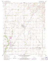 Lorraine Kansas Historical topographic map, 1:24000 scale, 7.5 X 7.5 Minute, Year 1964