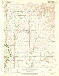 Lorraine Kansas Historical topographic map, 1:24000 scale, 7.5 X 7.5 Minute, Year 1964