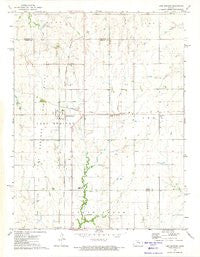 Lost Springs Kansas Historical topographic map, 1:24000 scale, 7.5 X 7.5 Minute, Year 1972