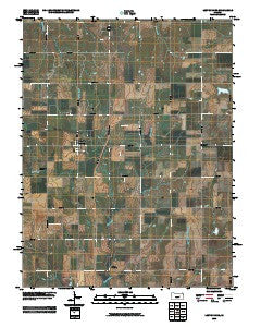 Lost Springs Kansas Historical topographic map, 1:24000 scale, 7.5 X 7.5 Minute, Year 2009