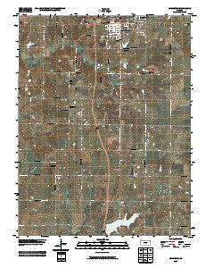 Louisburg Kansas Historical topographic map, 1:24000 scale, 7.5 X 7.5 Minute, Year 2009