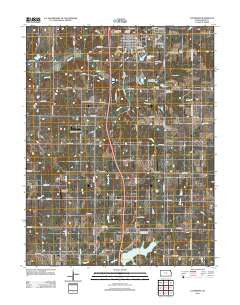 Louisburg Kansas Historical topographic map, 1:24000 scale, 7.5 X 7.5 Minute, Year 2012
