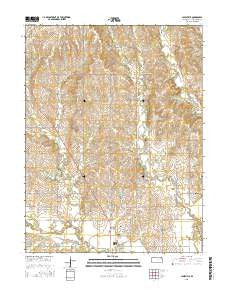 Louisville Kansas Current topographic map, 1:24000 scale, 7.5 X 7.5 Minute, Year 2015