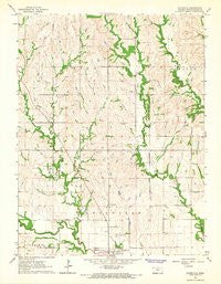 Louisville Kansas Historical topographic map, 1:24000 scale, 7.5 X 7.5 Minute, Year 1964