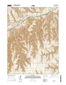Ludell Kansas Current topographic map, 1:24000 scale, 7.5 X 7.5 Minute, Year 2015