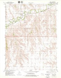 Ludell Kansas Historical topographic map, 1:24000 scale, 7.5 X 7.5 Minute, Year 1978