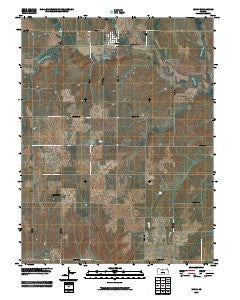 Luray Kansas Historical topographic map, 1:24000 scale, 7.5 X 7.5 Minute, Year 2009