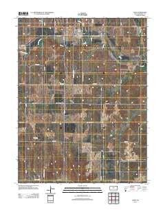 Luray Kansas Historical topographic map, 1:24000 scale, 7.5 X 7.5 Minute, Year 2012