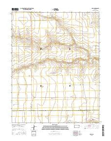 Lydia Kansas Current topographic map, 1:24000 scale, 7.5 X 7.5 Minute, Year 2015