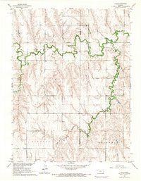 Lyle Kansas Historical topographic map, 1:24000 scale, 7.5 X 7.5 Minute, Year 1965