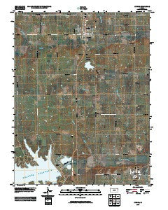 Lyndon Kansas Historical topographic map, 1:24000 scale, 7.5 X 7.5 Minute, Year 2009