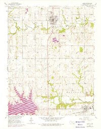 Lyndon Kansas Historical topographic map, 1:24000 scale, 7.5 X 7.5 Minute, Year 1965