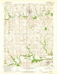 Lyndon Kansas Historical topographic map, 1:24000 scale, 7.5 X 7.5 Minute, Year 1965