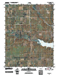 Lyndon NW Kansas Historical topographic map, 1:24000 scale, 7.5 X 7.5 Minute, Year 2009