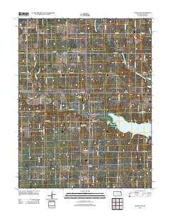 Lyndon NW Kansas Historical topographic map, 1:24000 scale, 7.5 X 7.5 Minute, Year 2012