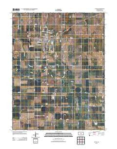Lyons Kansas Historical topographic map, 1:24000 scale, 7.5 X 7.5 Minute, Year 2012