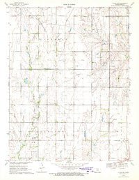 Lyons NW Kansas Historical topographic map, 1:24000 scale, 7.5 X 7.5 Minute, Year 1970
