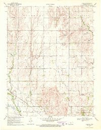 Lyons SE Kansas Historical topographic map, 1:24000 scale, 7.5 X 7.5 Minute, Year 1970