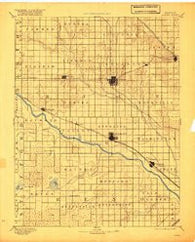 Lyons Kansas Historical topographic map, 1:125000 scale, 30 X 30 Minute, Year 1894