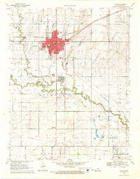 Lyons Kansas Historical topographic map, 1:24000 scale, 7.5 X 7.5 Minute, Year 1970