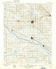 Lyons Kansas Historical topographic map, 1:125000 scale, 30 X 30 Minute, Year 1894