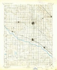 Lyons Kansas Historical topographic map, 1:125000 scale, 30 X 30 Minute, Year 1894