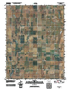 Lyons NW Kansas Historical topographic map, 1:24000 scale, 7.5 X 7.5 Minute, Year 2009