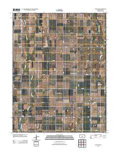 Lyons NW Kansas Historical topographic map, 1:24000 scale, 7.5 X 7.5 Minute, Year 2012