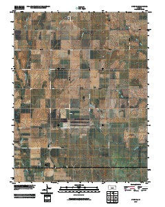 Lyons SE Kansas Historical topographic map, 1:24000 scale, 7.5 X 7.5 Minute, Year 2009