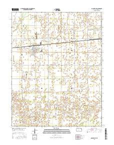 Macksville Kansas Current topographic map, 1:24000 scale, 7.5 X 7.5 Minute, Year 2015